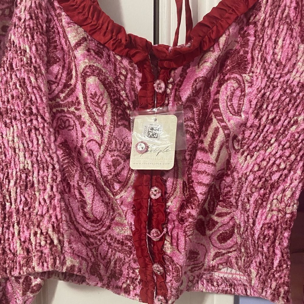 Free People: Dare Me Velvet Blouse - Picture 9 of 11